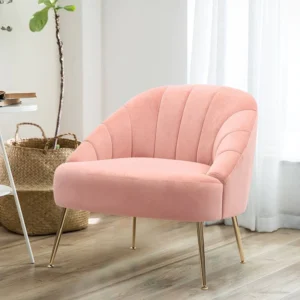 Single Apartment Pink Rose Chair